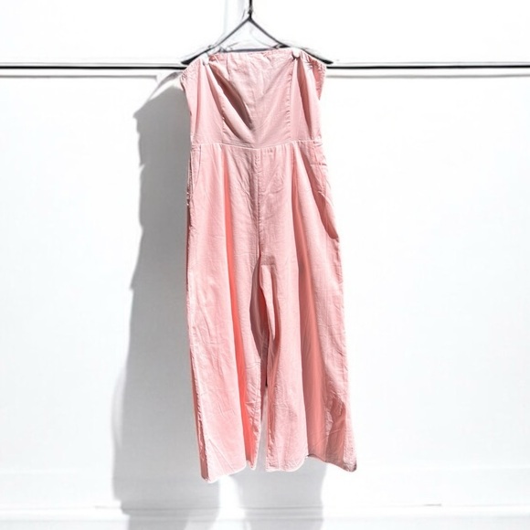 🌻NEW w.Tags Petal & Pup Jodie Pale Pink Strapless Jumpsuit Size Large - Picture 5 of 12